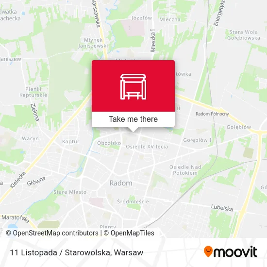 11 Listopada / Starowolska map