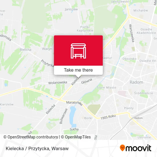 Карта Kielecka / Przytycka
