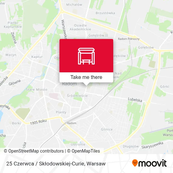 25 Czerwca / Skłodowskiej-Curie map