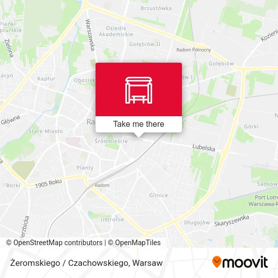 Карта Żeromskiego / Czachowskiego