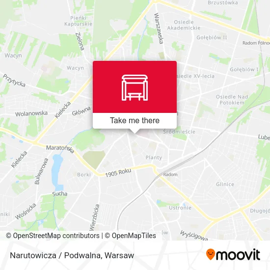 Карта Narutowicza / Podwalna