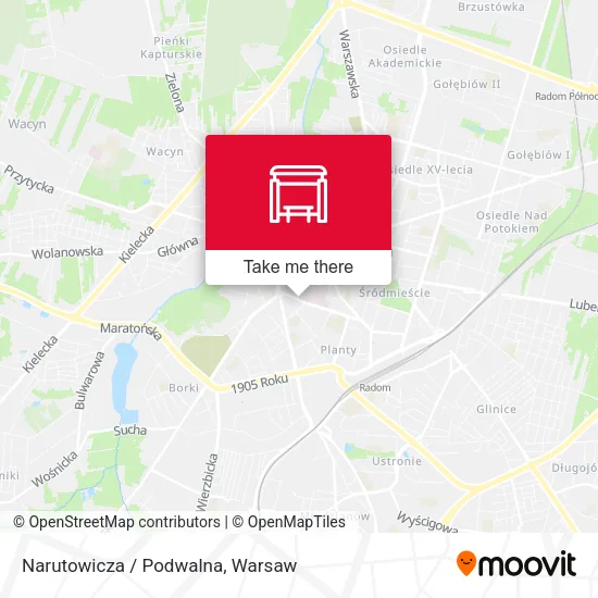 Карта Narutowicza / Podwalna