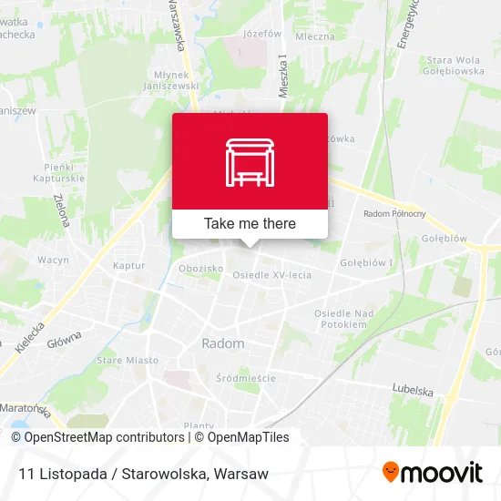 Карта 11 Listopada / Starowolska