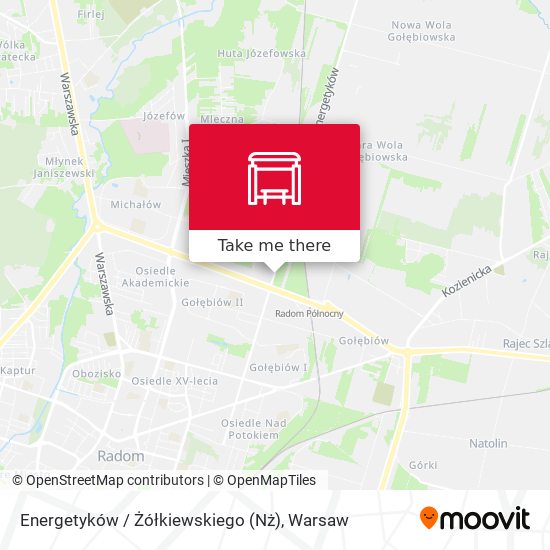 Energetyków / Żółkiewskiego (Nż) map