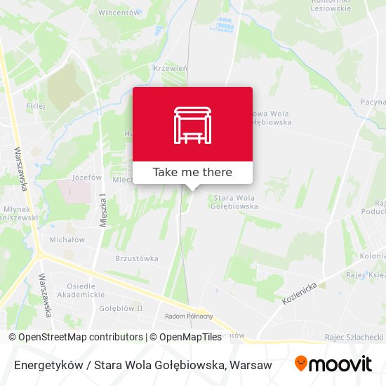 Карта Energetyków / Stara Wola Gołębiowska