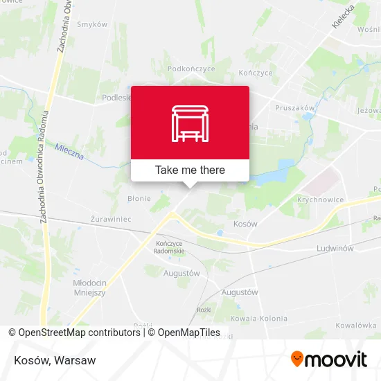 Карта Kosów