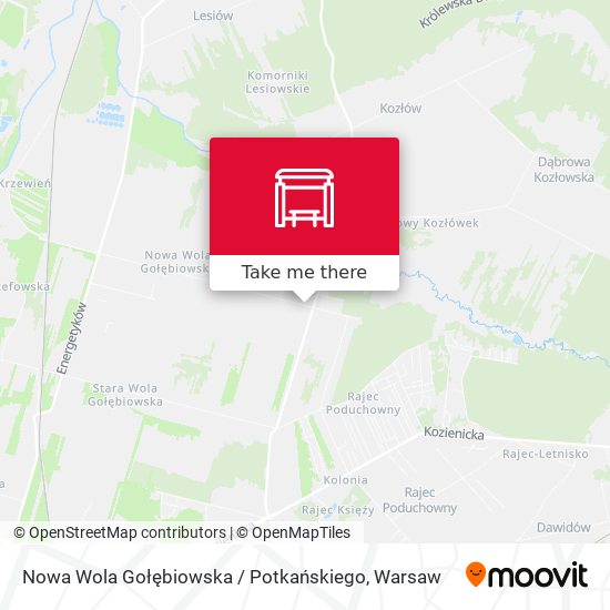 Nowa Wola Gołębiowska / Potkańskiego map