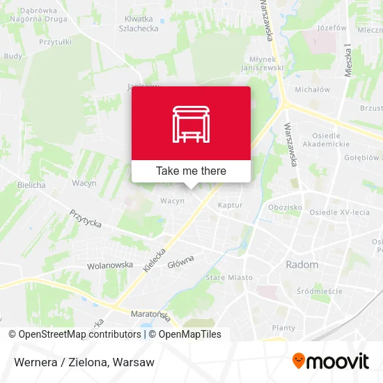 Карта Wernera / Zielona