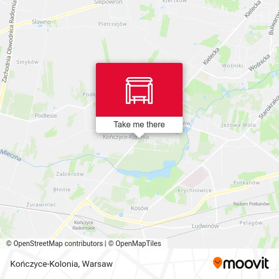 Карта Kończyce-Kolonia