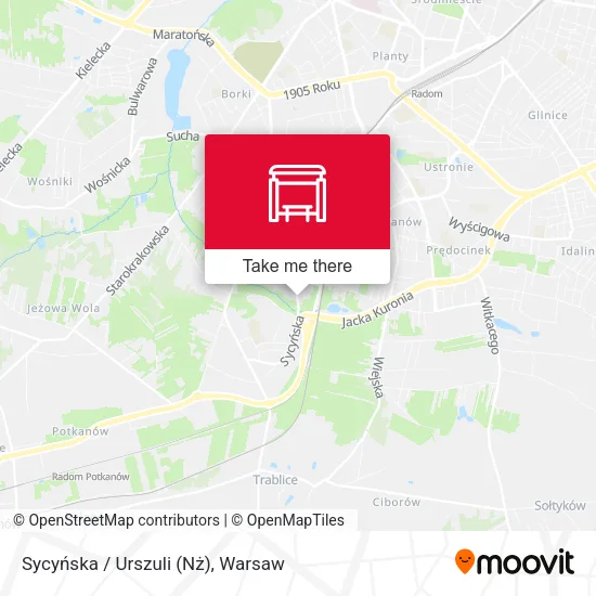 Карта Sycyńska / Urszuli (Nż)