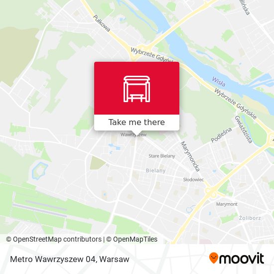 Metro Wawrzyszew map