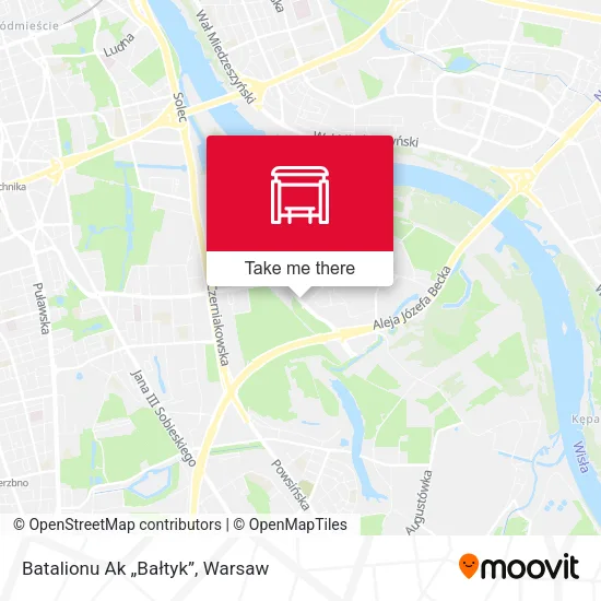 Карта Batalionu Ak „Bałtyk”