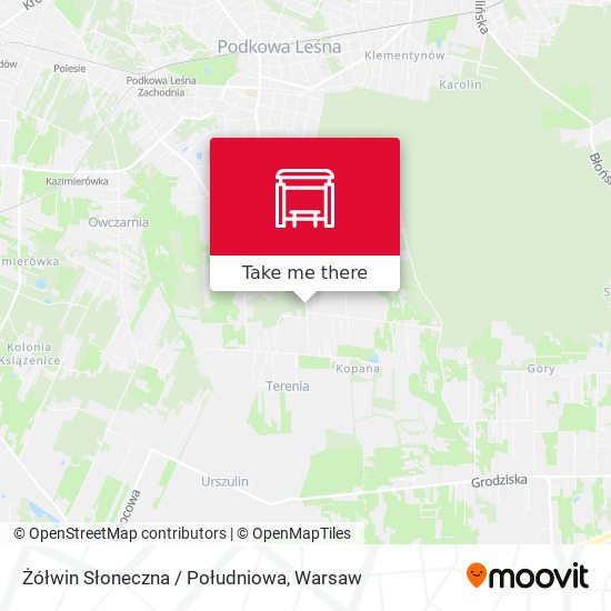 Żółwin Słoneczna / Południowa (Nż) map