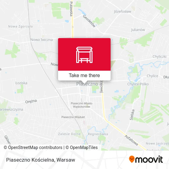Карта Piaseczno Kościelna