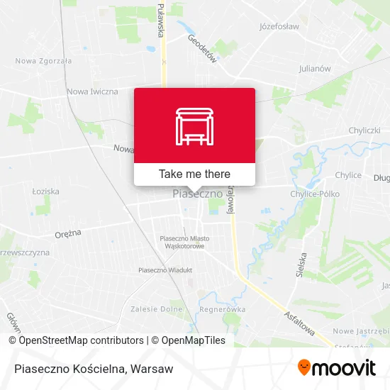 Карта Piaseczno Kościelna