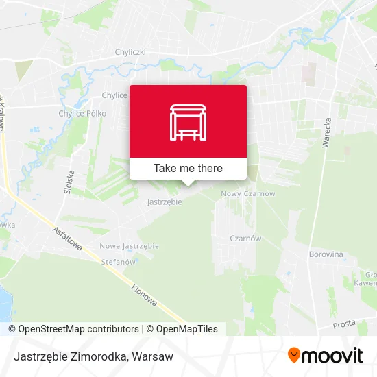 Карта Jastrzębie Zimorodka