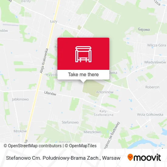 Stefanowo Cm. Południowy-Brama Zach. map