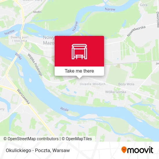 Карта Okulickiego - Poczta