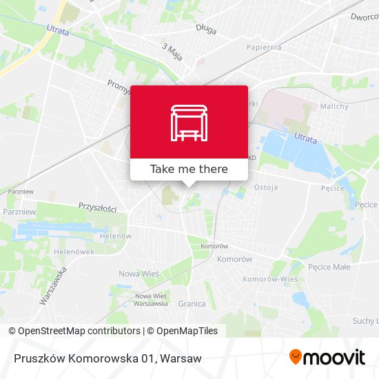 Pruszków Komorowska 01 map