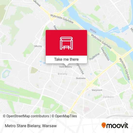 Карта Metro Stare Bielany