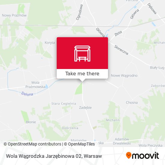 Wola Wągrodzka Jarzębinowa map