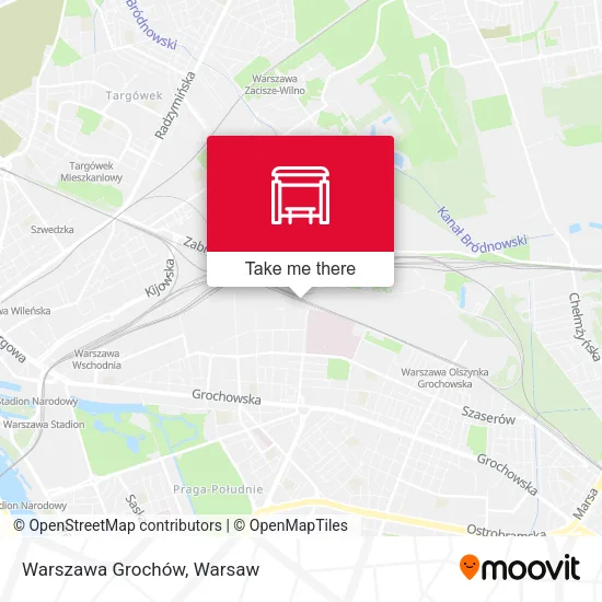 Карта Warszawa Grochów