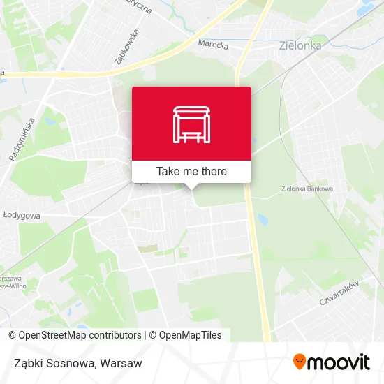 Карта Ząbki Sosnowa