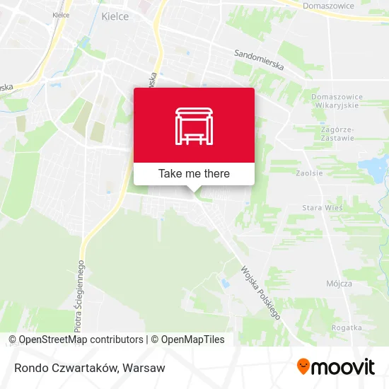 Rondo Czwartaków map