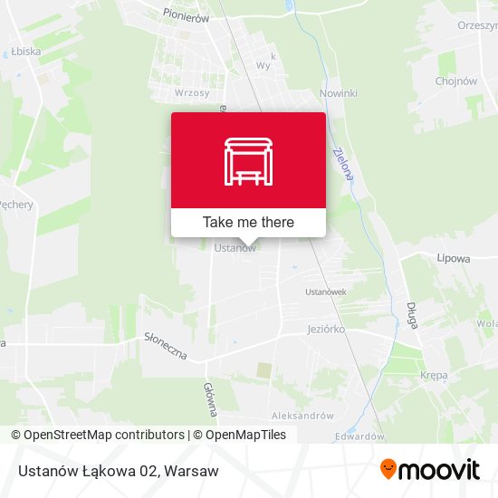 Ustanów Łąkowa 02 map