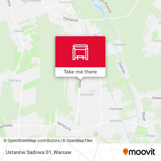 Ustanów Sadowa map