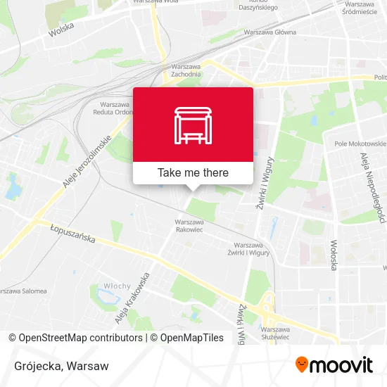 Grójecka map