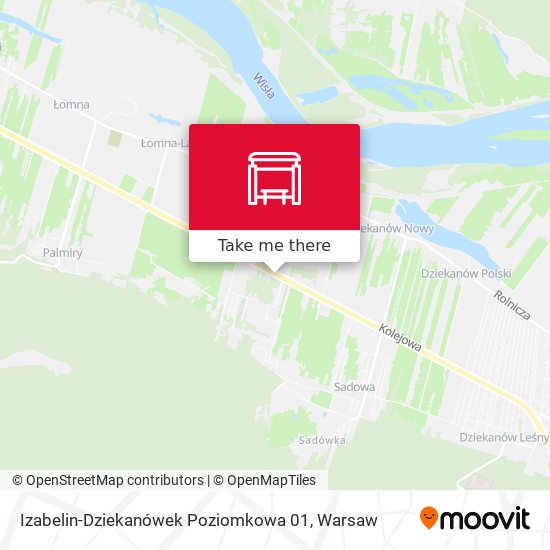 Izabelin-Dziekanówek Poziomkowa map