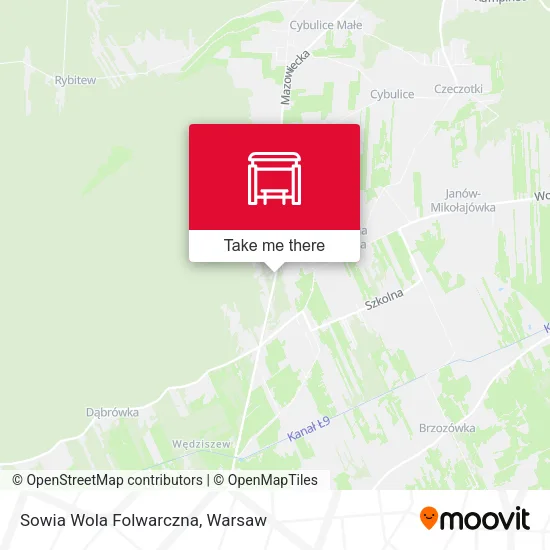 Карта Sowia Wola Folwarczna