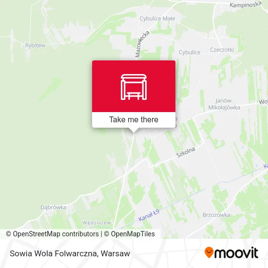 Карта Sowia Wola Folwarczna