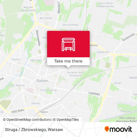 Struga / Zbrowskiego map