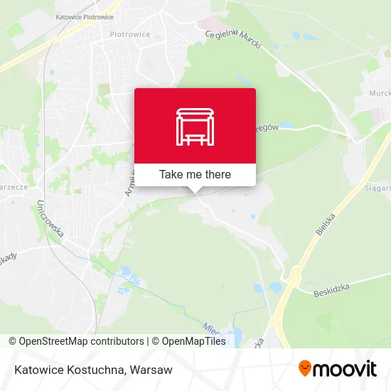 Карта Katowice Kostuchna