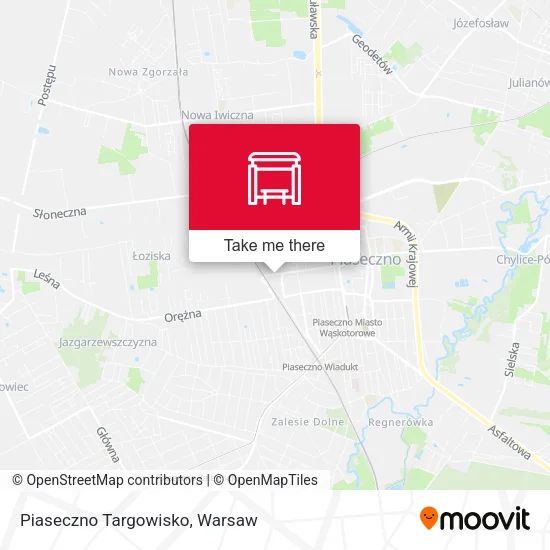 Карта Piaseczno Targowisko