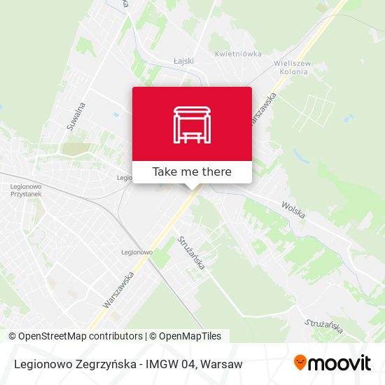 Карта Legionowo Zegrzyńska - IMGW 04