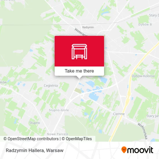 Radzymin Hallera map