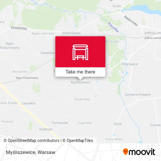 Карта Myśliszewice