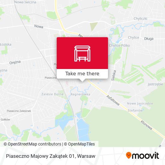 Piaseczno Majowy Zakątek map