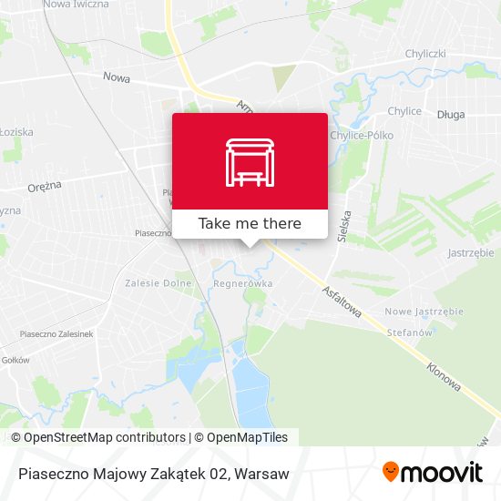 Piaseczno Majowy Zakątek map