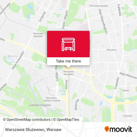 Warszawa Służewiec map
