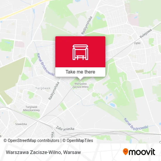 Карта Warszawa Zacisze-Wilno