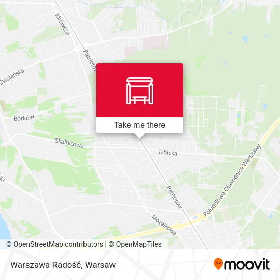 Warszawa Radość map