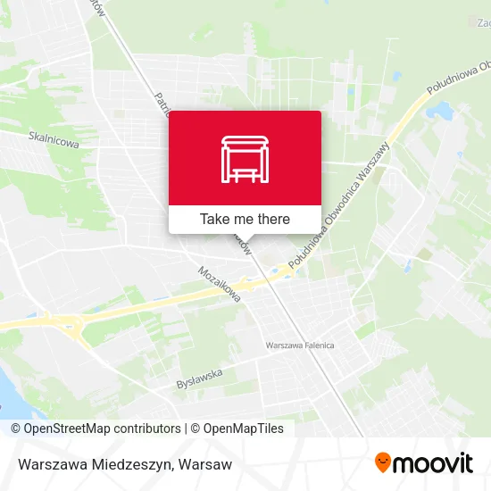Карта Warszawa Miedzeszyn