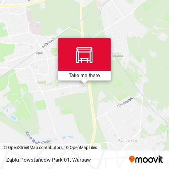 Ząbki Powstańców Park 01 map