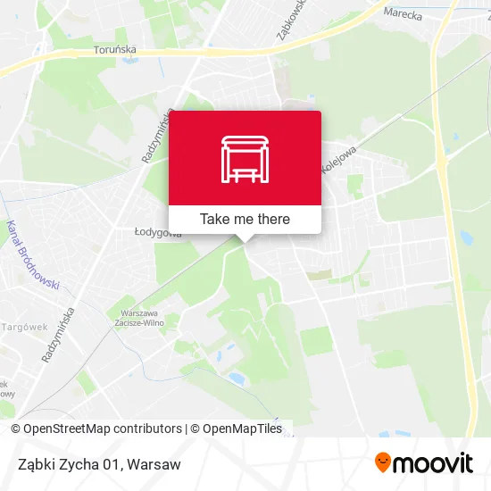 Карта Ząbki Zycha 01