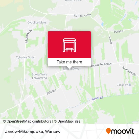 Janów-Mikołajówka map