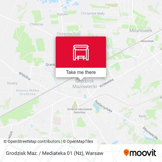 Grodzisk Maz. / Mediateka (Nż) map